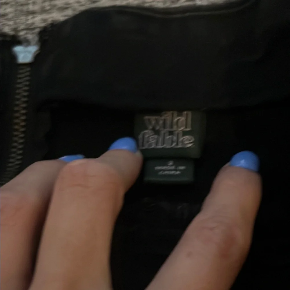 Black Denim Skirt - Picture 2 of 3